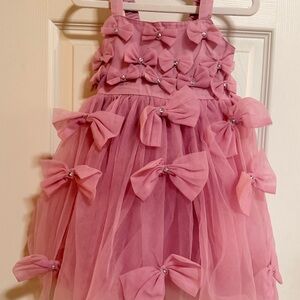TTDM Purplish tulle bow dress size 2-3